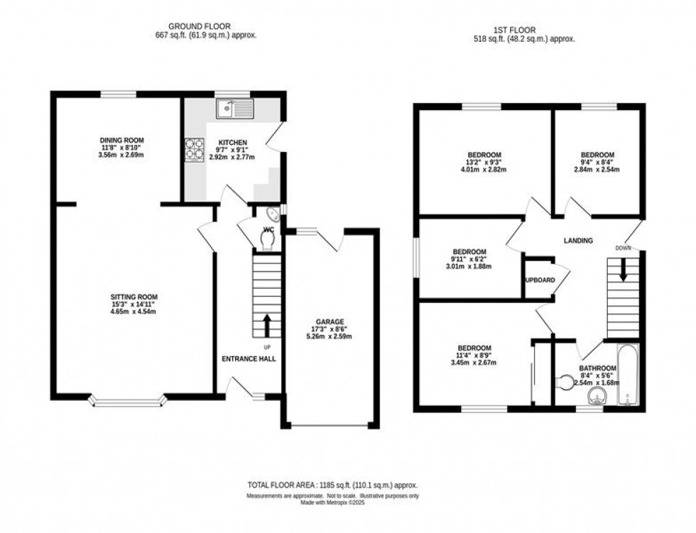 Floorplan for Meadowfield, Whaley Bridge, High Peak