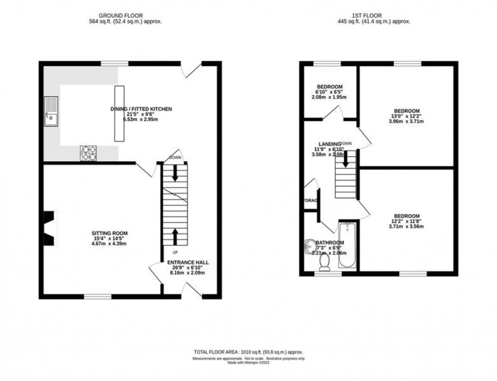 Floorplan for Silk Hill, Buxworth, High Peak
