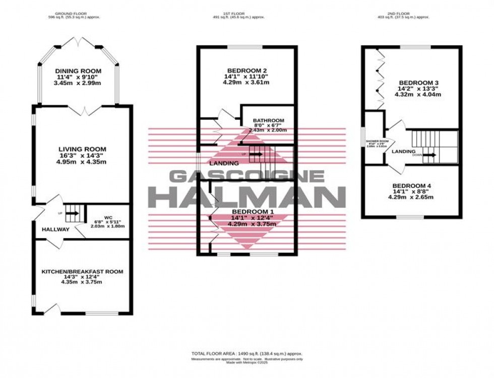 Floorplan for Bramhall Lane South, Bramhall