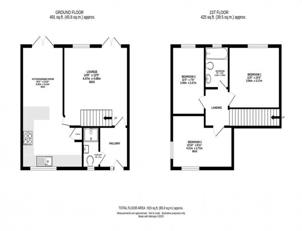 Floorplan for Leeside, Heaton Mersey