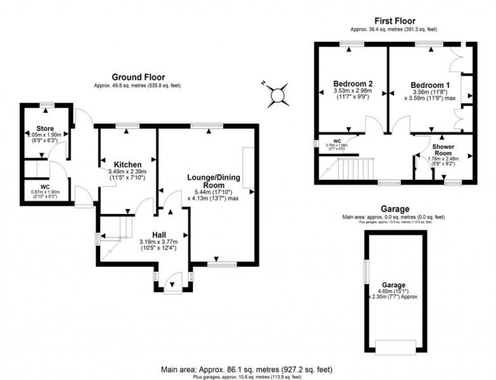 Floorplan for Churchway, Alvanley, Frodsham