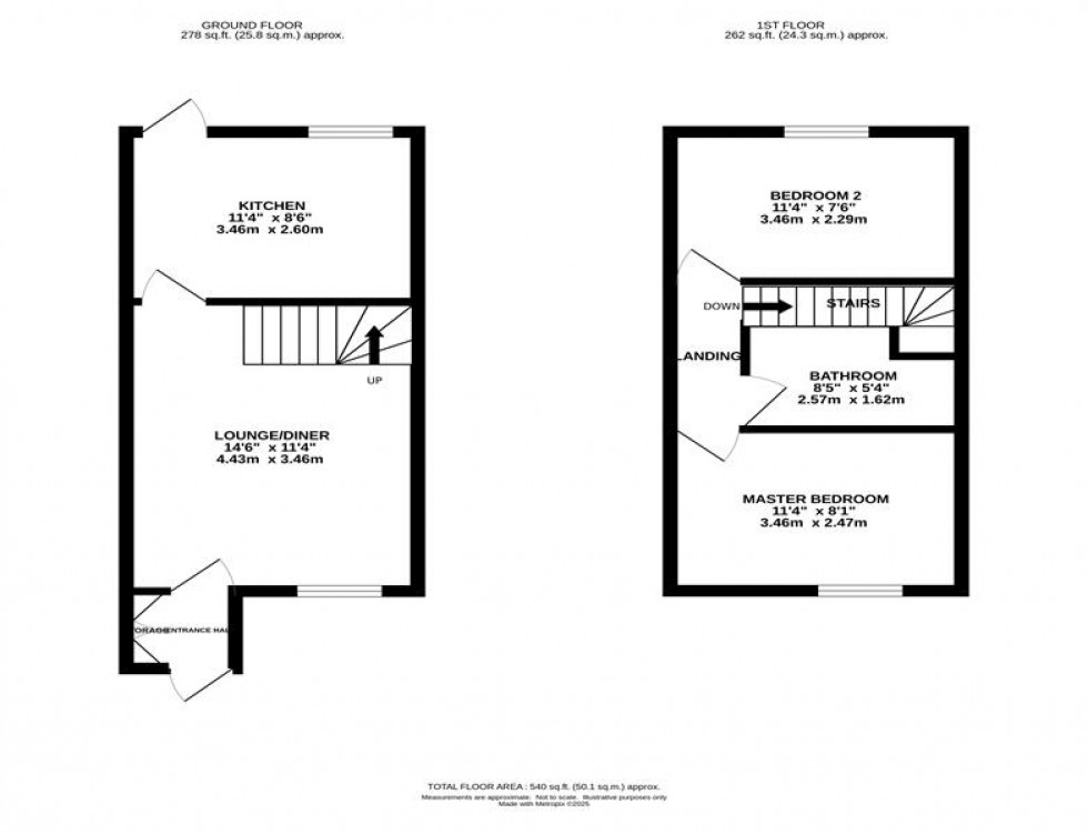 Floorplan for Howe Street, Macclesfield