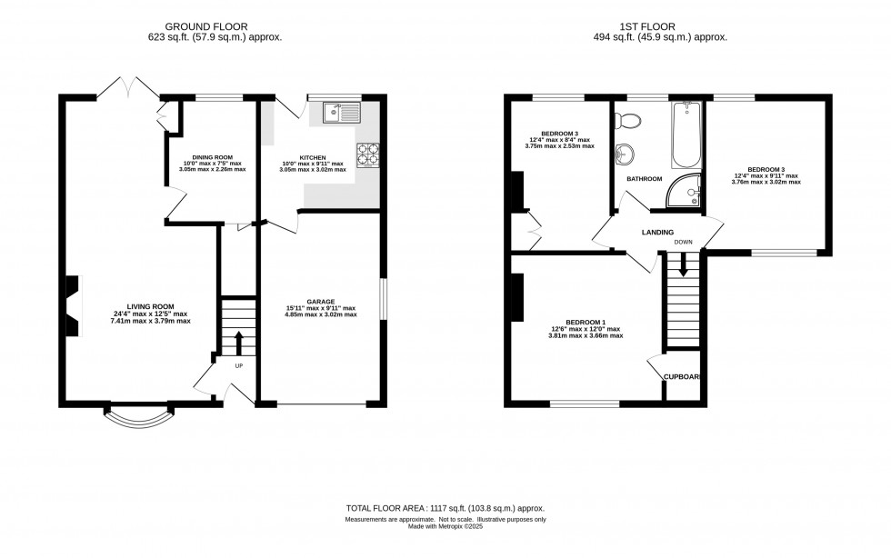 Floorplan for Springwood Avenue, Knutsford