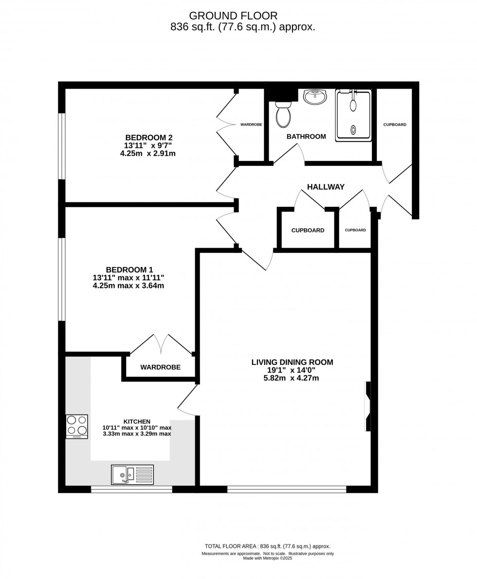 Floorplan for Manor Court, Manor Park South, Knutsford