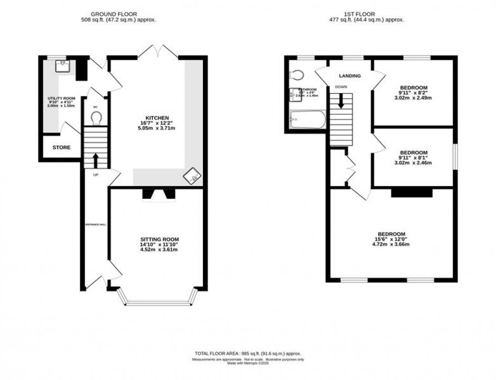 Floorplan for 130 Buxton Road, Whaley Bridge, High Peak