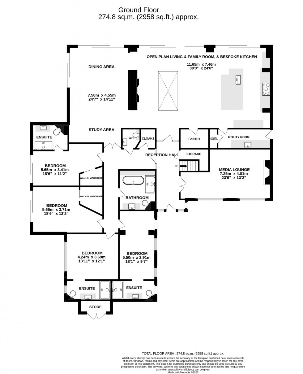 Floorplan for Incredible bespoke residence within walking distance of Kelsall village centre