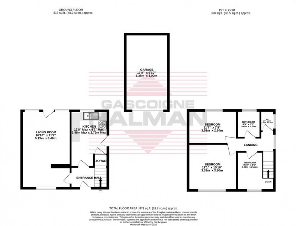 Floorplan for Burns Avenue, Cheadle