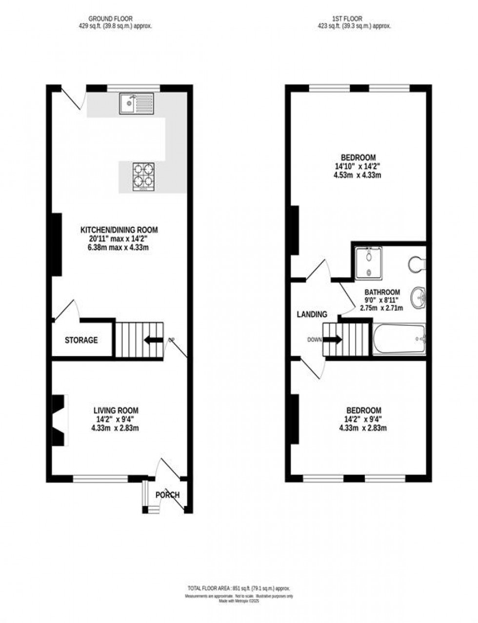 Floorplan for Navigation Road, Altrincham