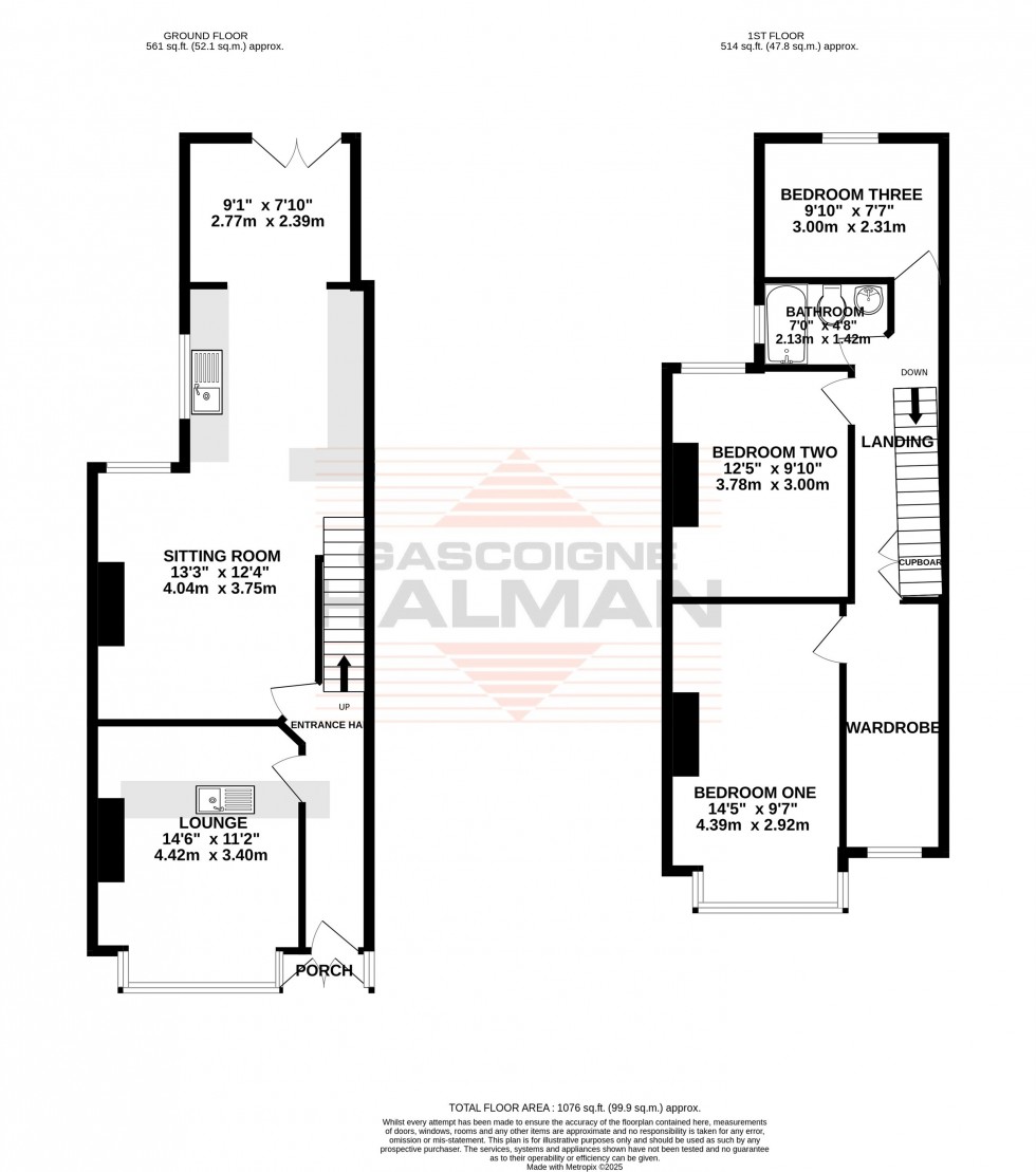 Floorplan for Cranford Avenue, Sale