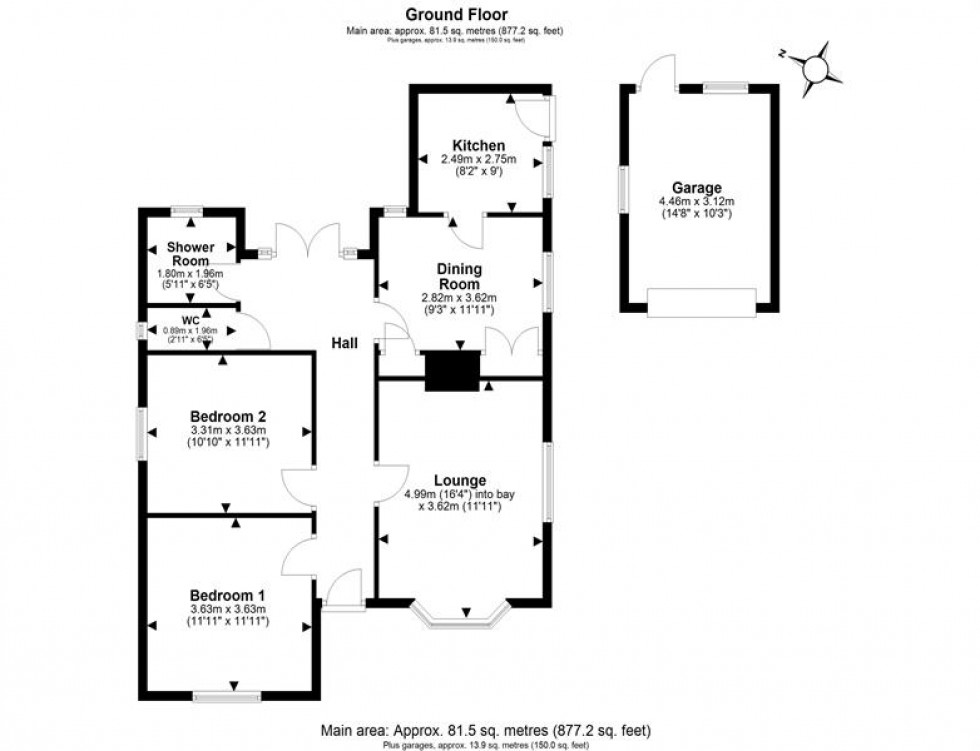 Floorplan for Bates Lane, Helsby, Frodsham