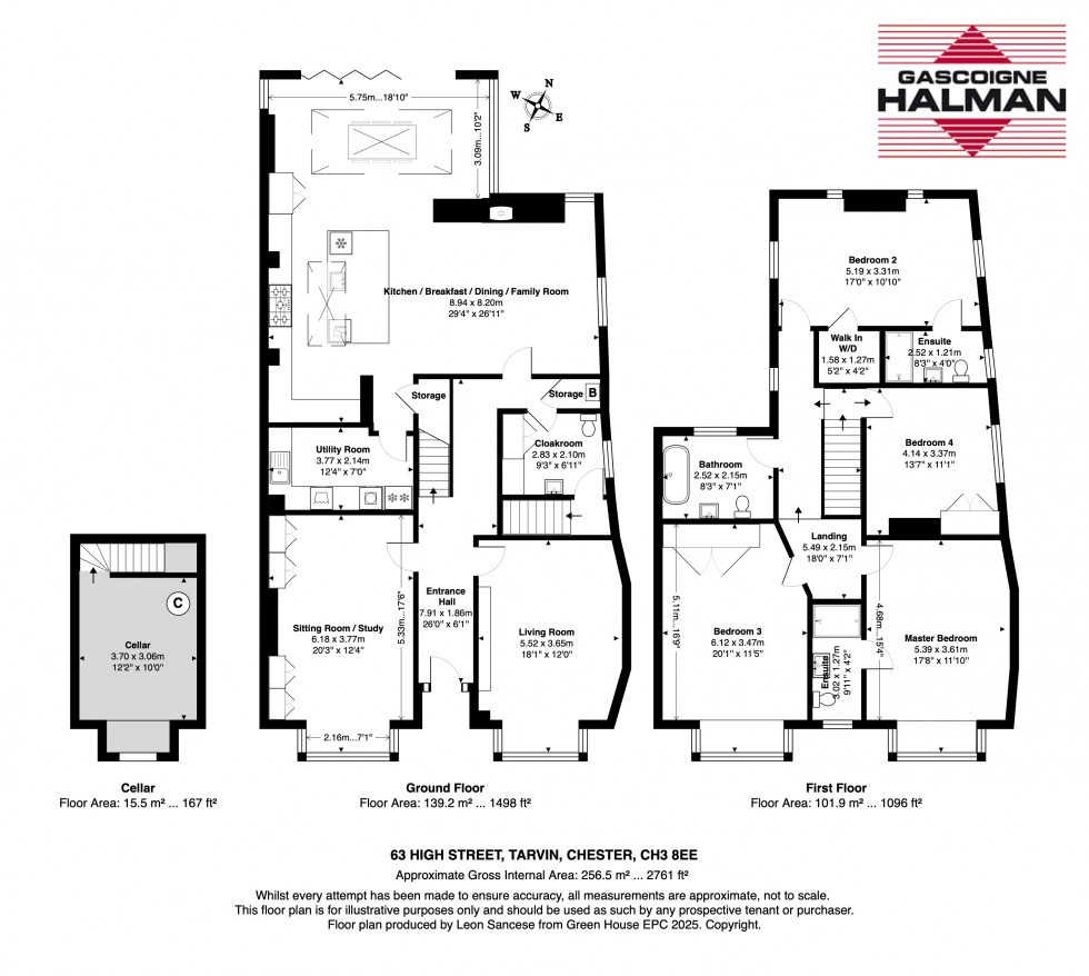 Floorplan for High Street, Tarvin, Chester