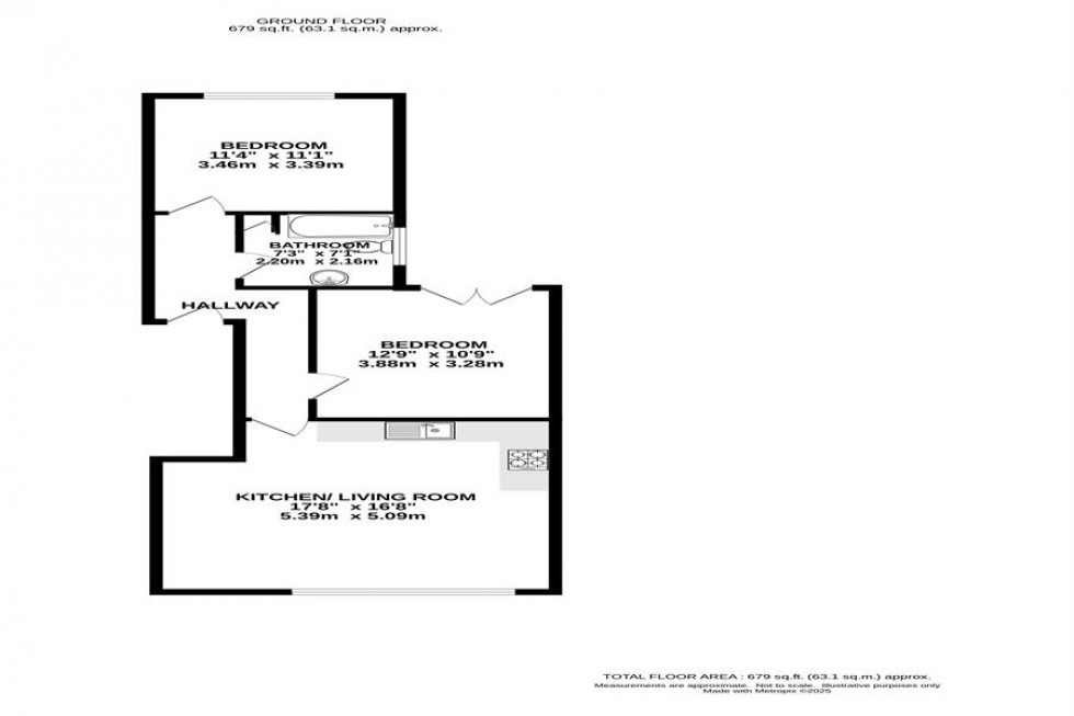 Floorplan for Heaton Road, Heaton Norris