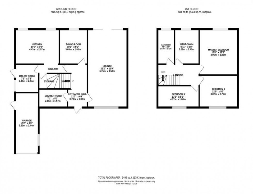Floorplan for Worthington Close, Henbury, Macclesfield