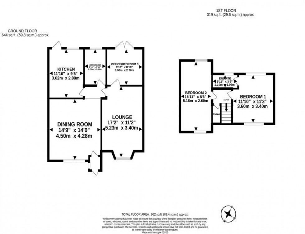 Floorplan for Beech Road, Sutton Weaver