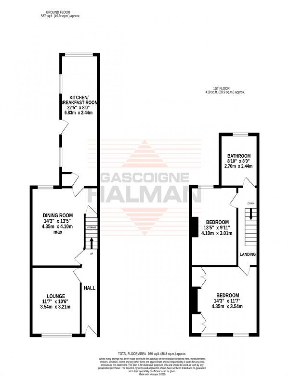 Floorplan for Crossley Road, Sale