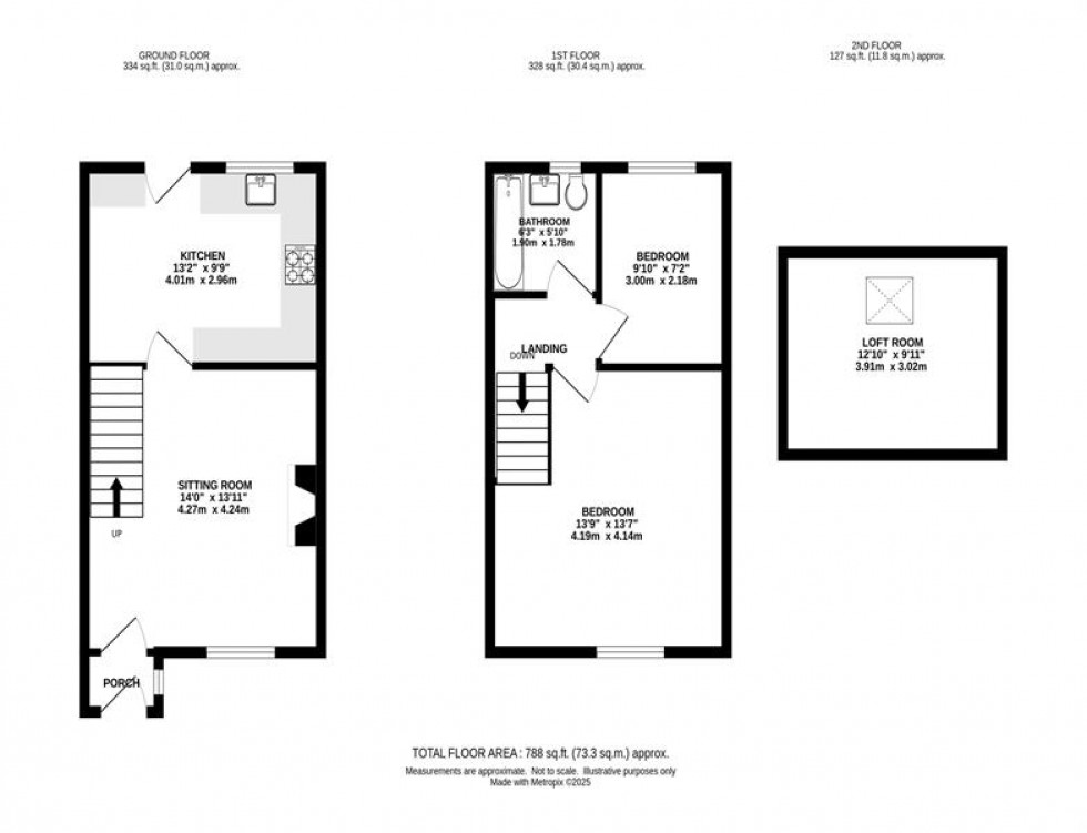 Floorplan for Western Lane, Buxworth, High Peak