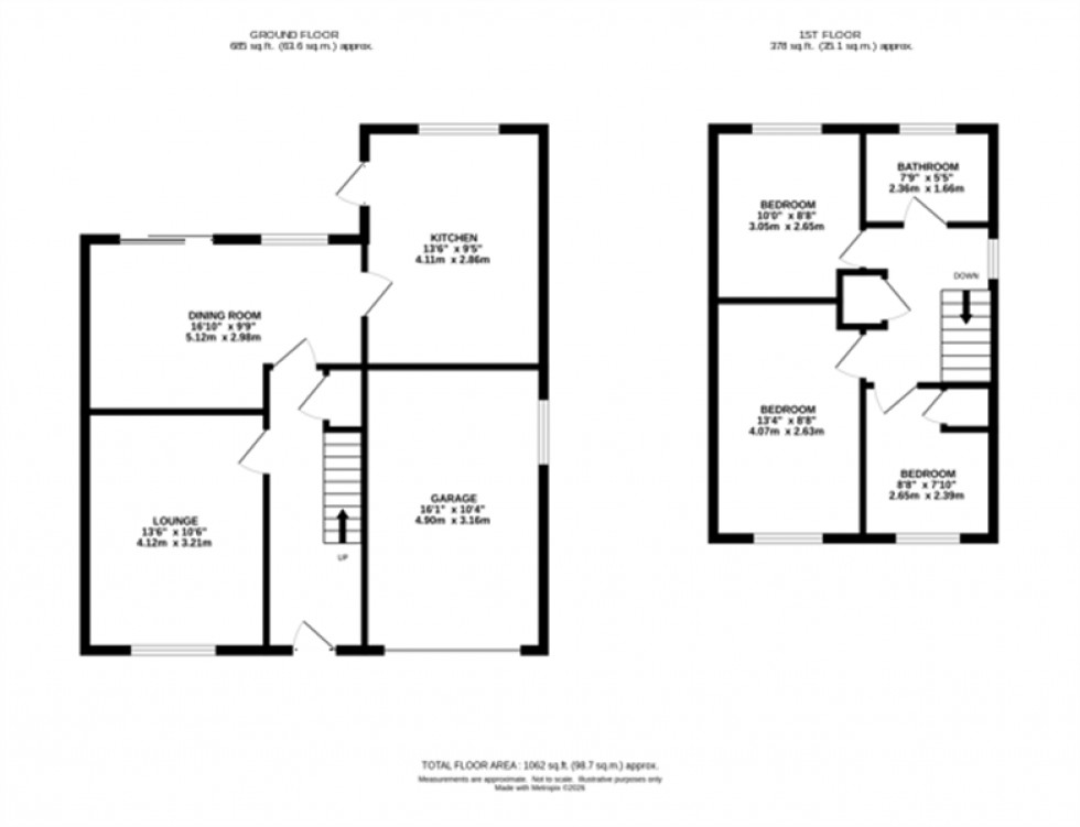Floorplan for Stapleton Road, Macclesfield