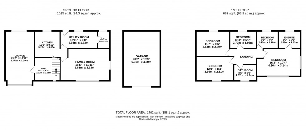 Floorplan for Lower Hague, New Mills, High Peak