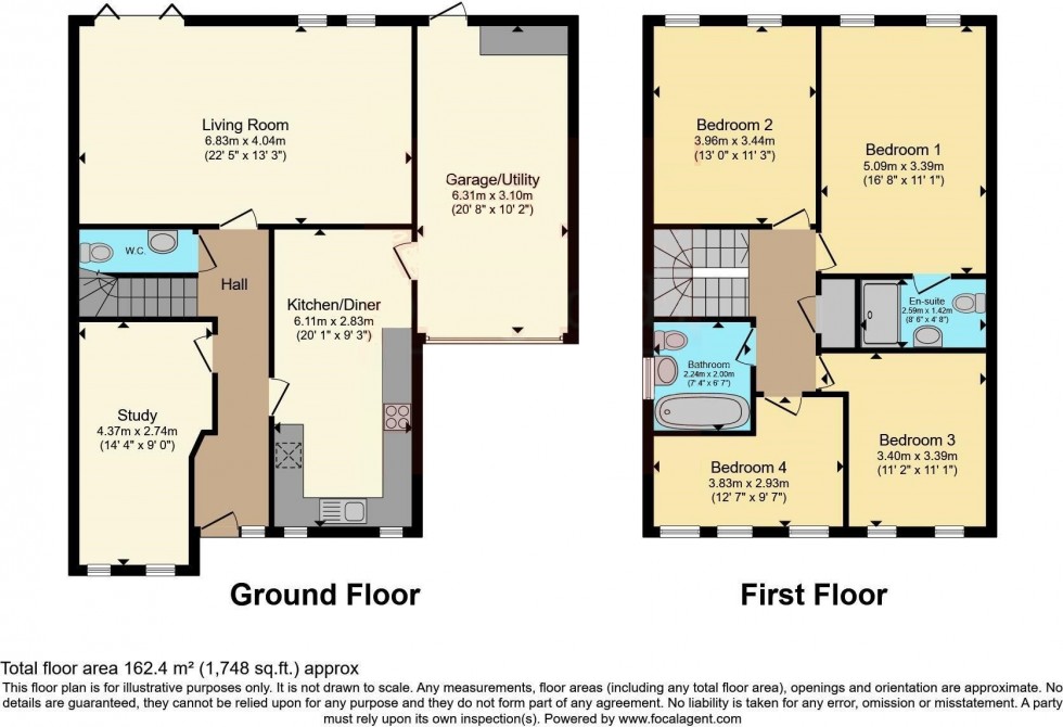 Floorplan for Marley Crescent, Oakmere, Northwich