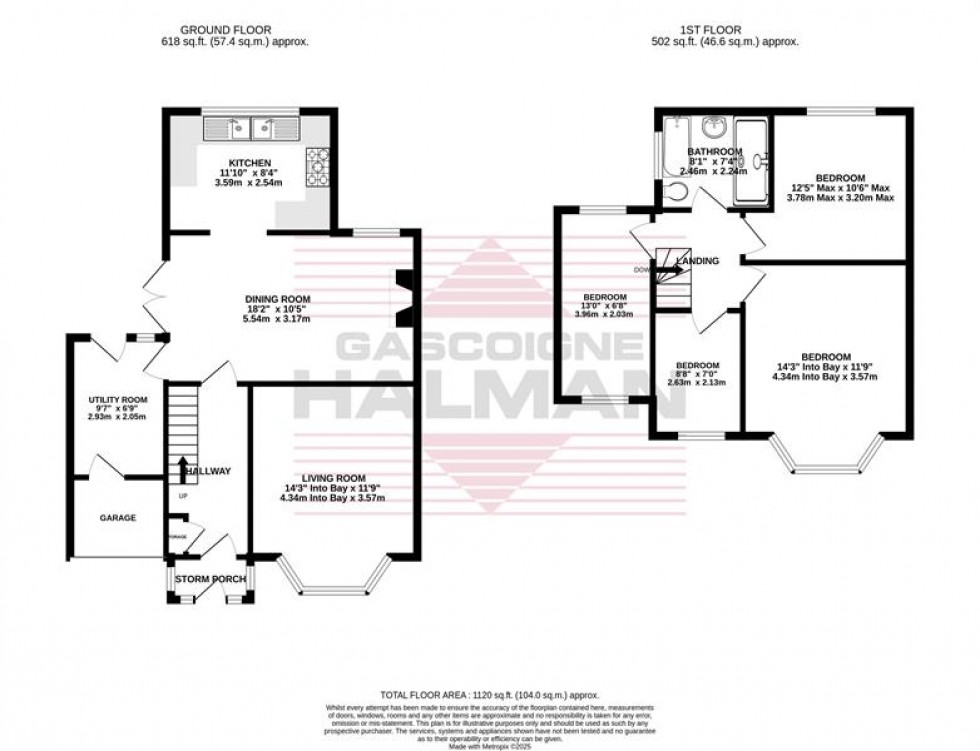 Floorplan for Peacock Drive, Heald Green, Stockport