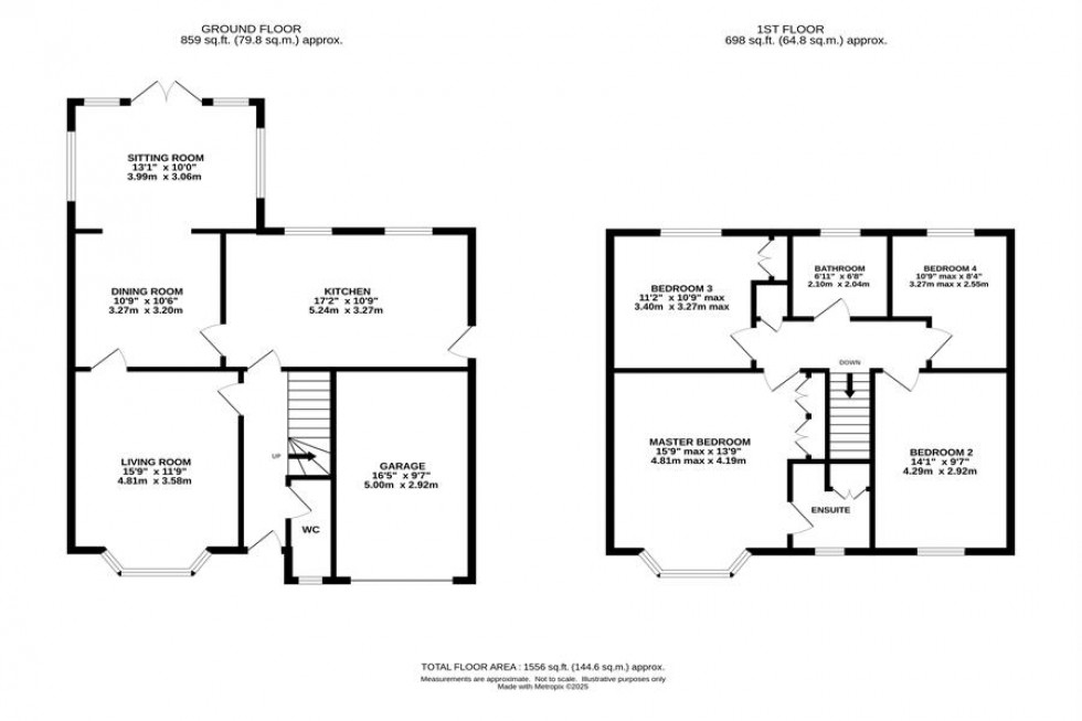 Floorplan for Shillingford Close, Appleton, Warrington