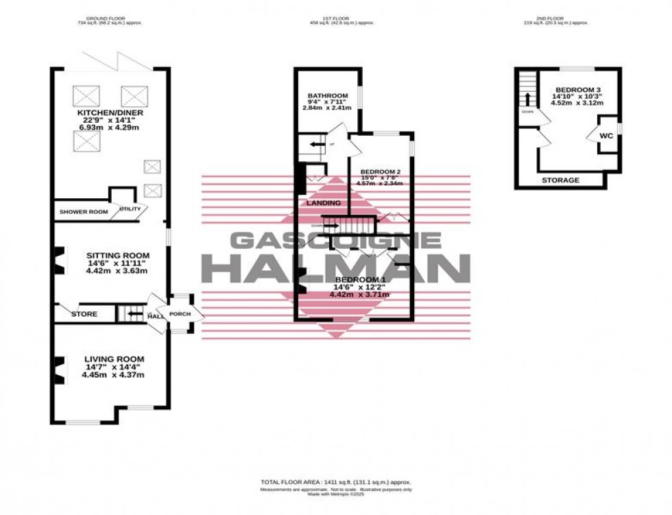 Floorplan for Ravenoak Road, Cheadle Hulme, C
