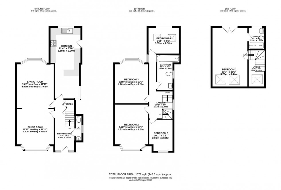 Floorplan for Brooklawn Drive, Didsbury