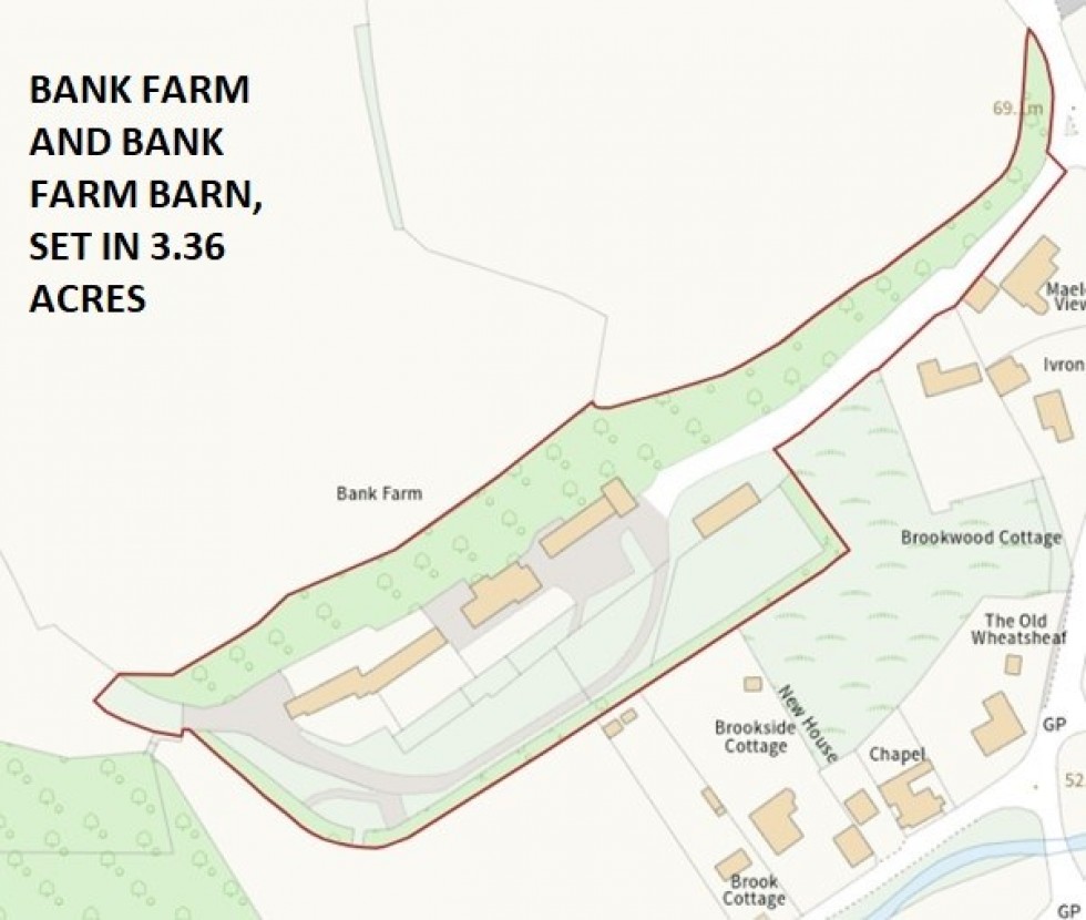 Floorplan for Large farmhouse, detached converted barn, land and outbuildings in Higher Wych