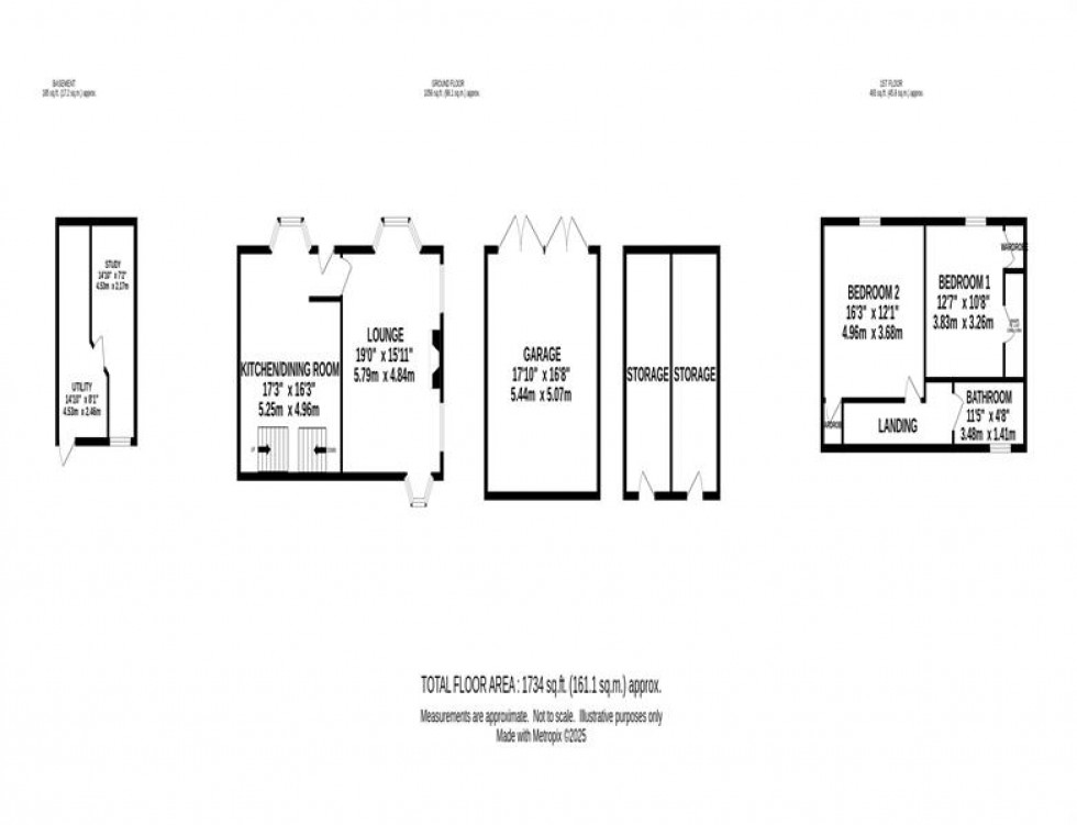 Floorplan for Gin Clough, Rainow, Macclesfield
