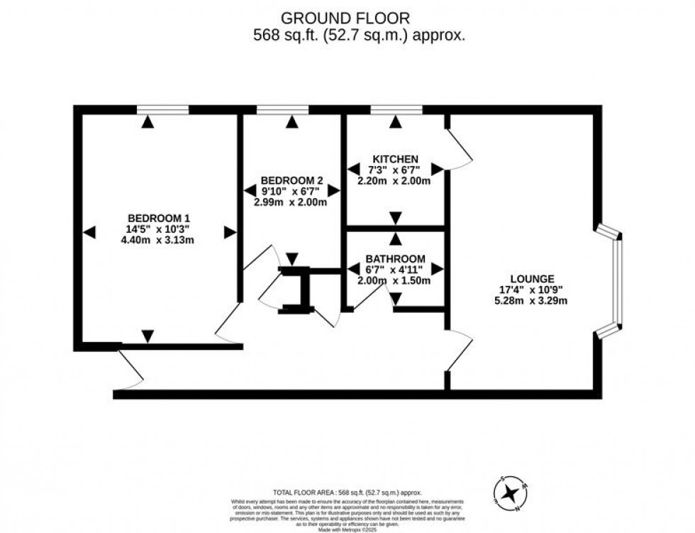 Floorplan for Lincoln Court, Lower Robin Hood Lane, Helsby, Frodsham