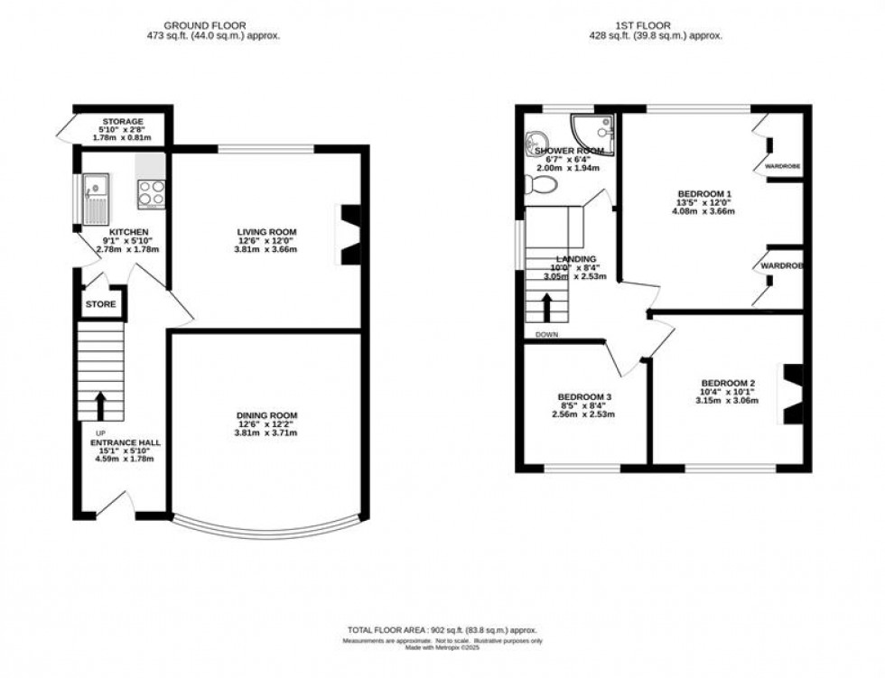 Floorplan for Kingsway, Burnage