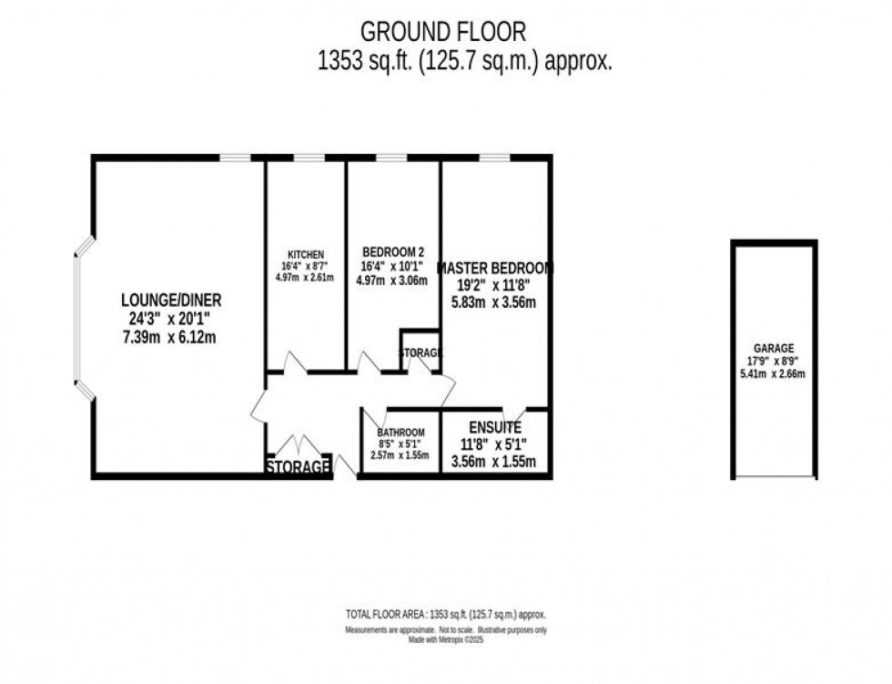 Floorplan for Sandringham House, Kensington Square, Macclesfield