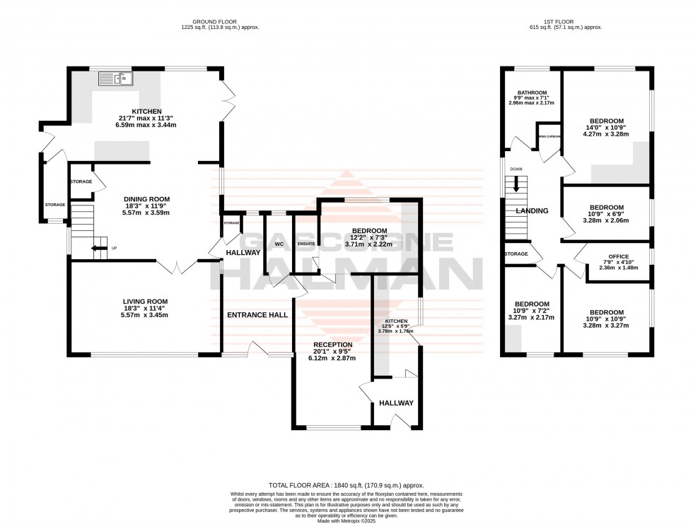 Floorplan for Brooklands Road, Manchester