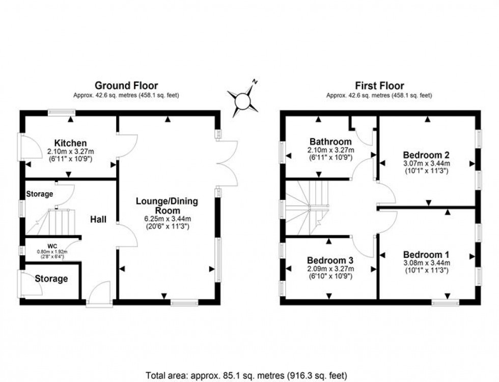 Floorplan for Princeway, Frodsham