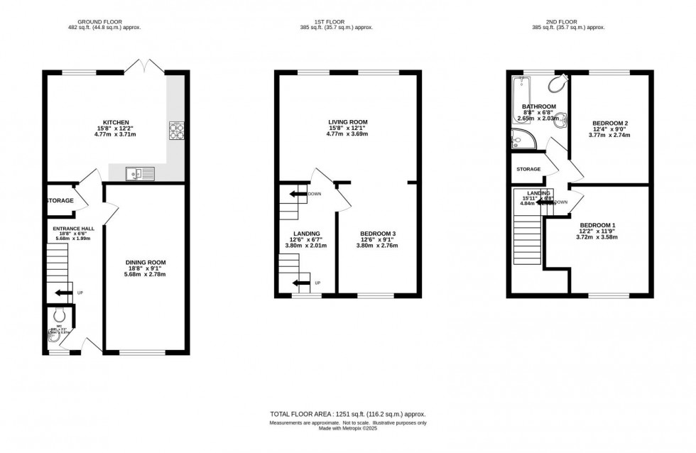 Floorplan for The Beeches Mews, West Didsbury
