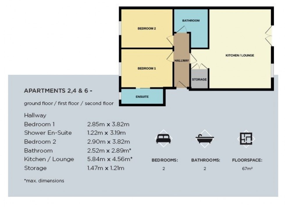 Floorplan for Gwel Y Mor, Bull Bay, Amlwch