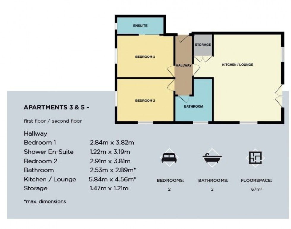 Floorplan for Gwel Y Mor, Bull Bay, Amlwch