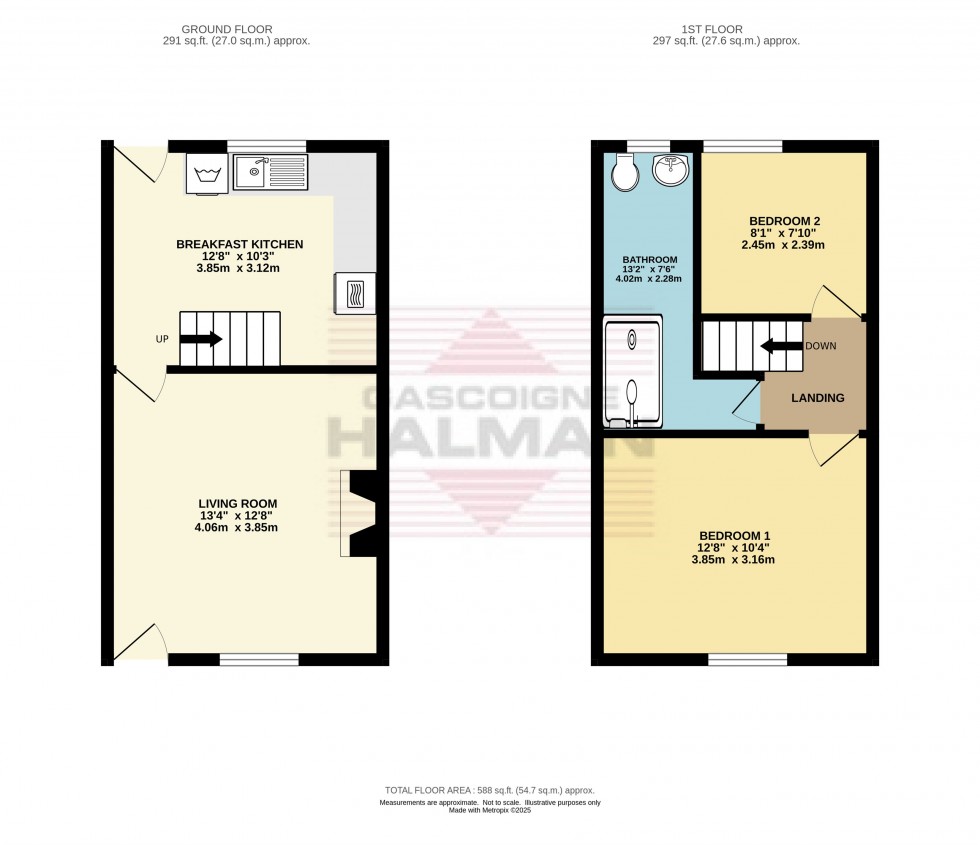 Floorplan for Queen Street, Glossop