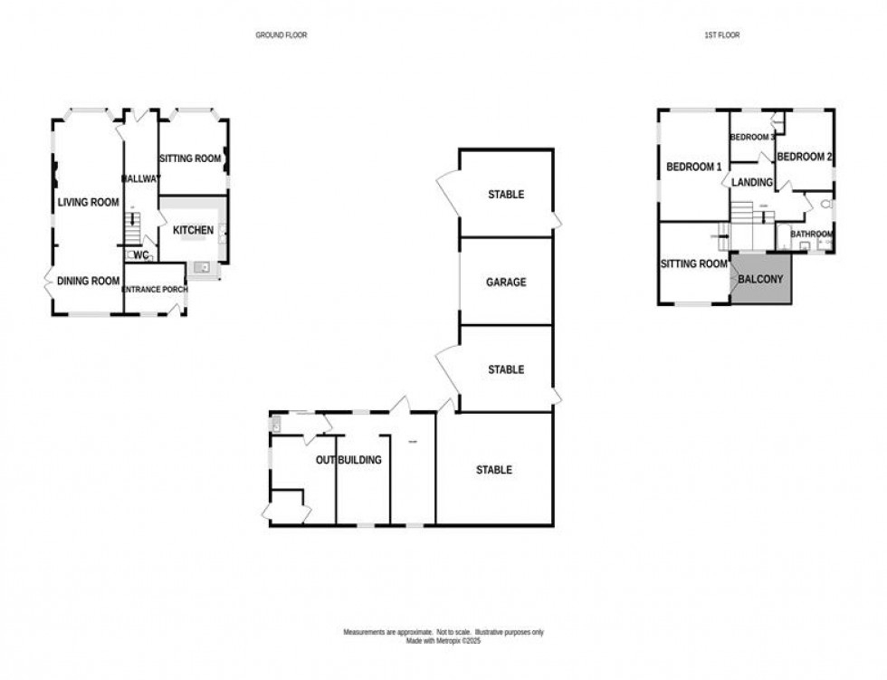 Floorplan for Oaklands Farm, Heybridge Lane, Prestbury