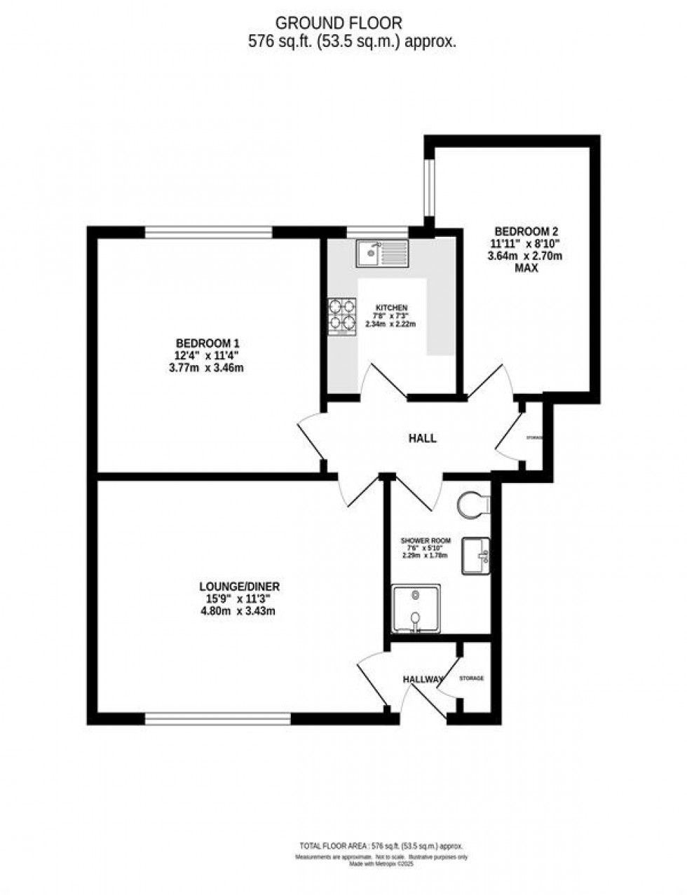Floorplan for Fox Hill Court, Heaton Mersey