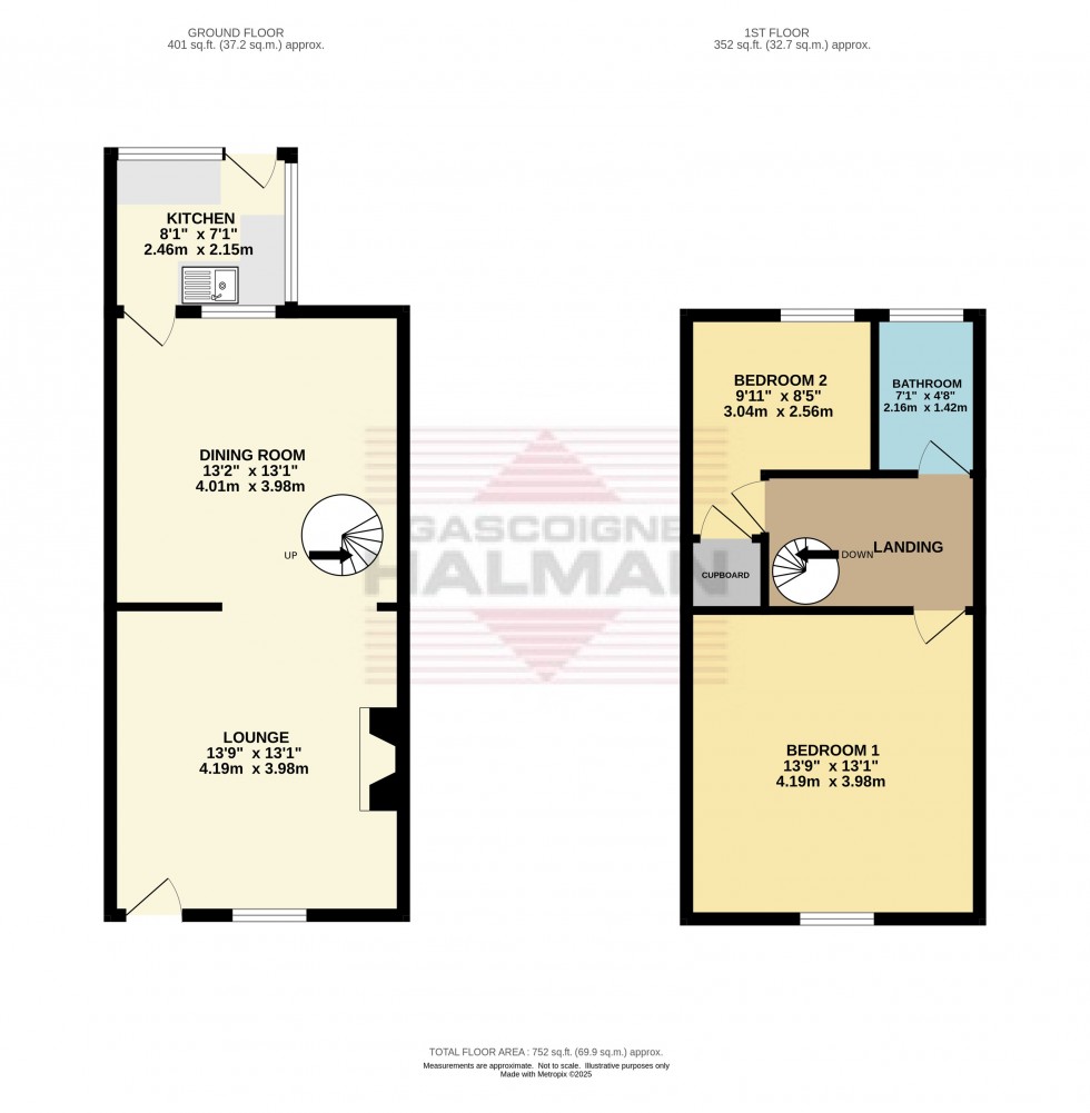 Floorplan for Green Lane, Hadfield, Glossop