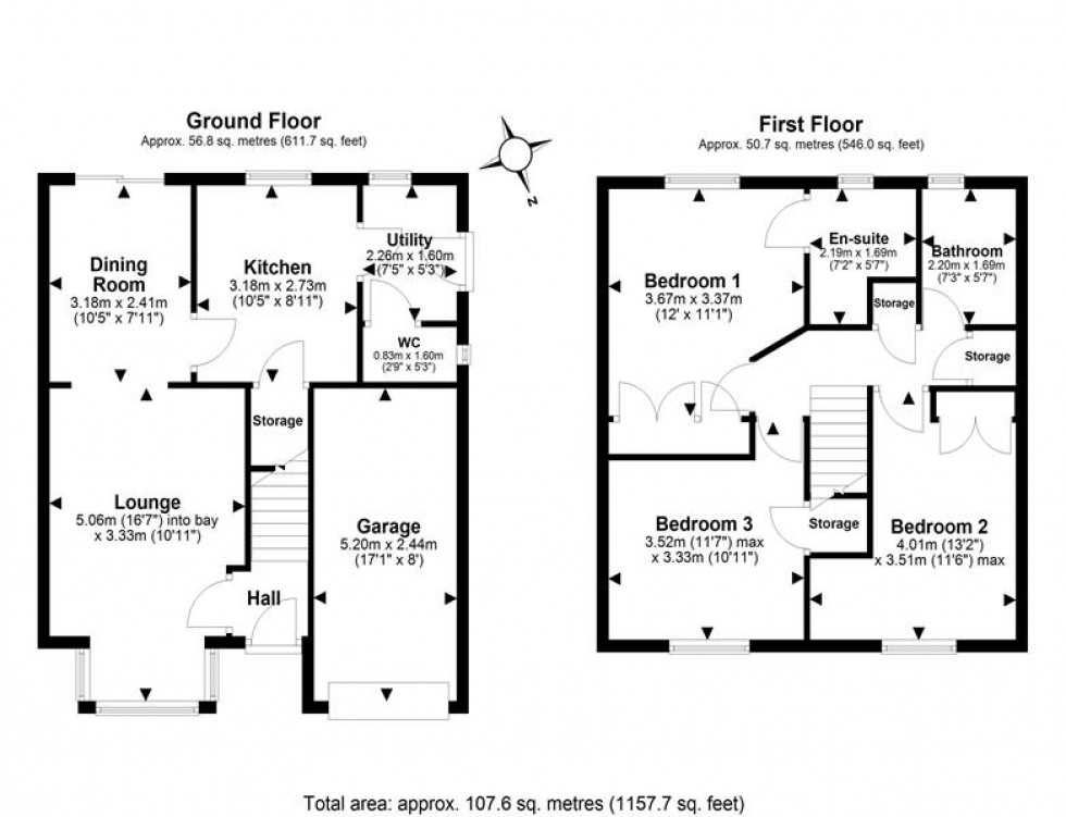 Floorplan for Cherry Tree Close, Elton, Chester