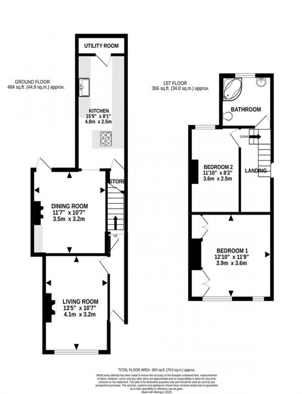 Floorplan for Bath Street, Hale, Altrincham