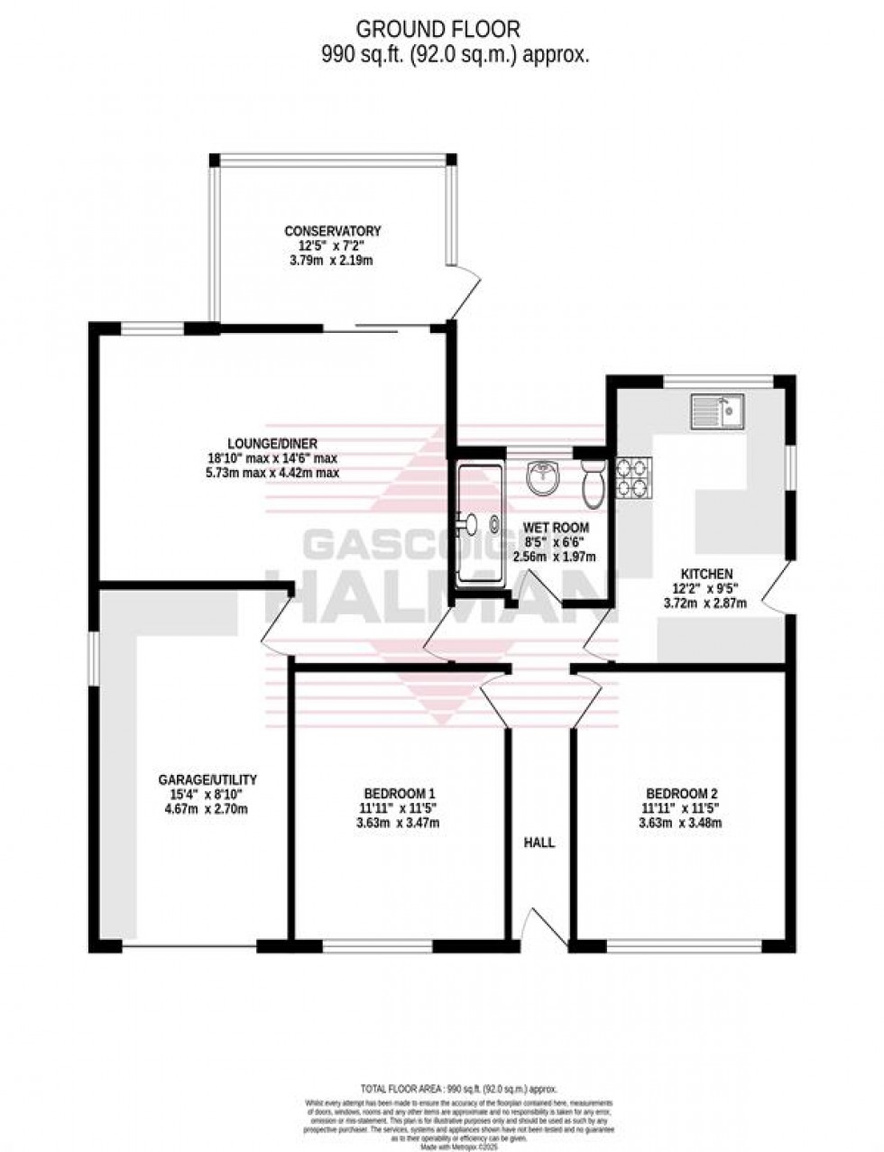 Floorplan for Councillor Lane, Cheadle
