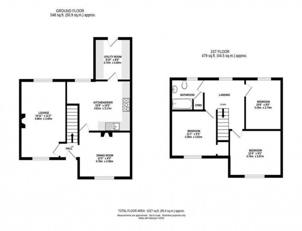 Floorplan for Buxton Road, Chapel-En-Le-Frith, High Peak