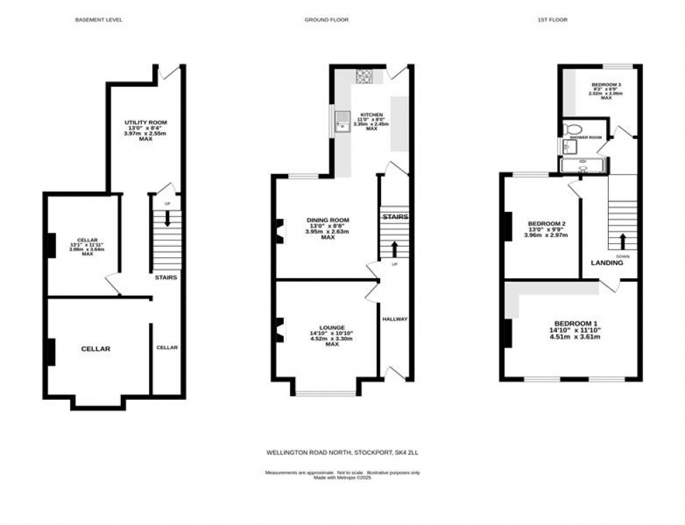 Floorplan for Wellington Road North, Heaton Norris