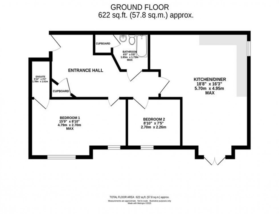 Floorplan for Oakley Villas, Heaton Moor