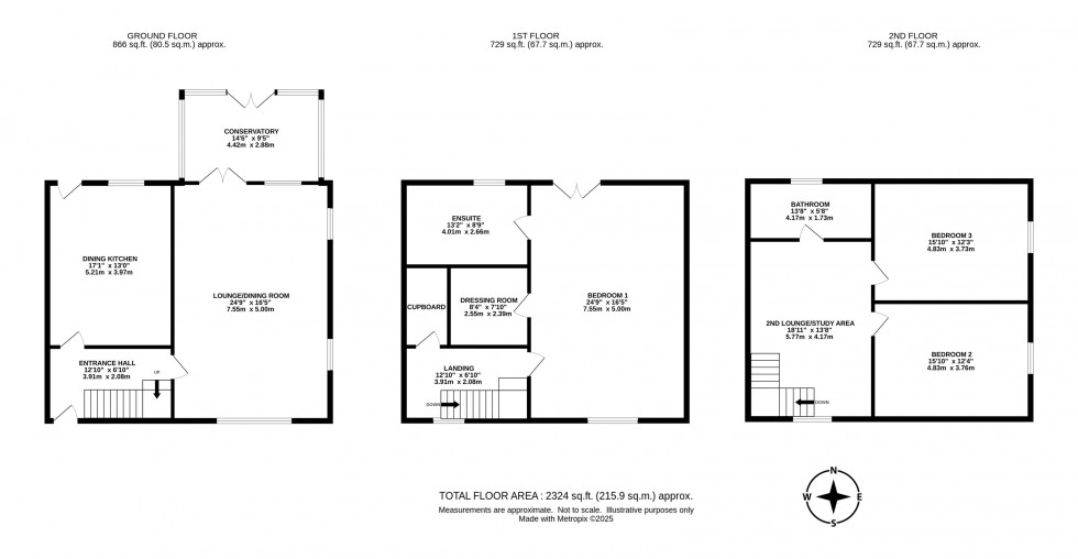 Floorplan for Woodend Fold, Strines