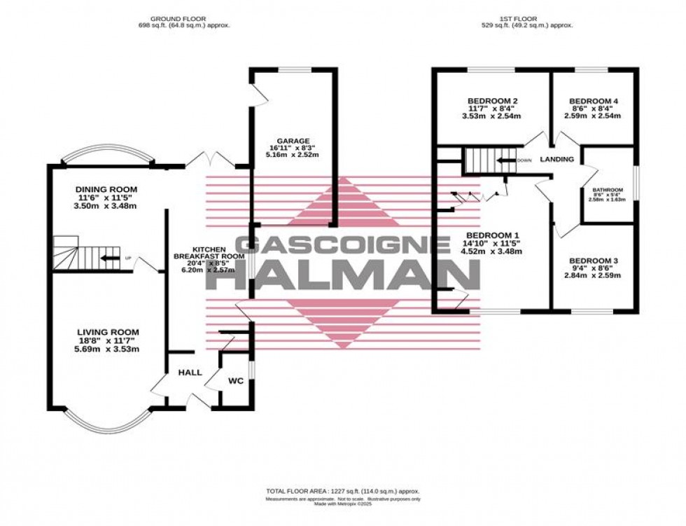 Floorplan for Ravenswood Drive, Cheadle Hulme