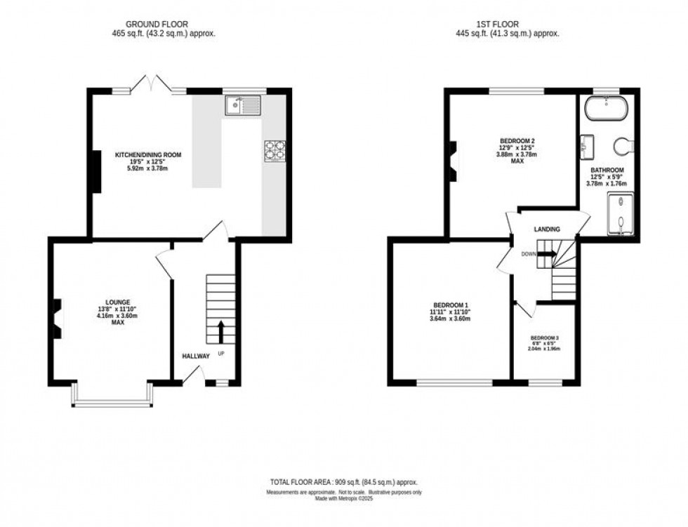 Floorplan for Bankhall Road, Heaton Moor